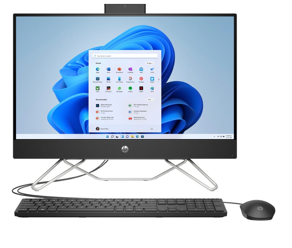 HP All In One 24-CB 1004 24" Core i5 12th GEN-1235U RAM 8GB DDR4 SSD 512GB SSD