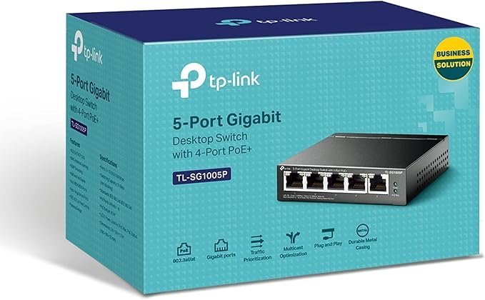 TP-Link Switch PoE 5 Ports Gigabit TL-SG1005P
