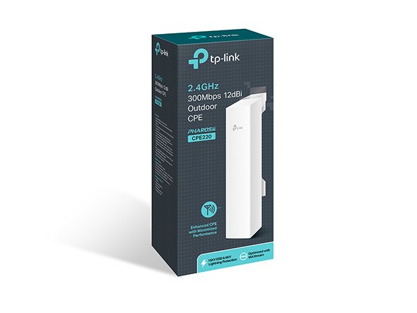 TP-LINK CPE220 extérieur 2,4 GHz 300 Mbps 12 dBi